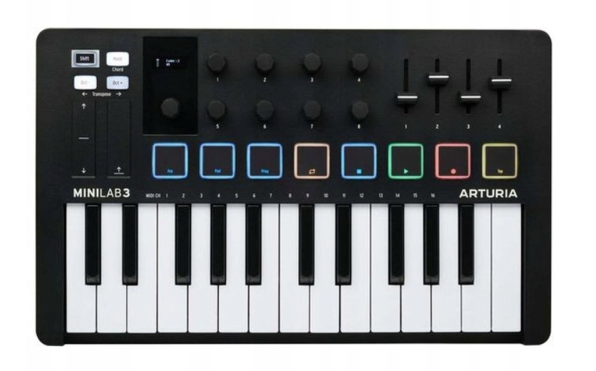 ARTURIA MINILAB 3 BLACK - KLAWIATURA STERUJĄCA - Riff.net.pl